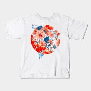 Geometric Flowers and Bees Kids T-Shirt